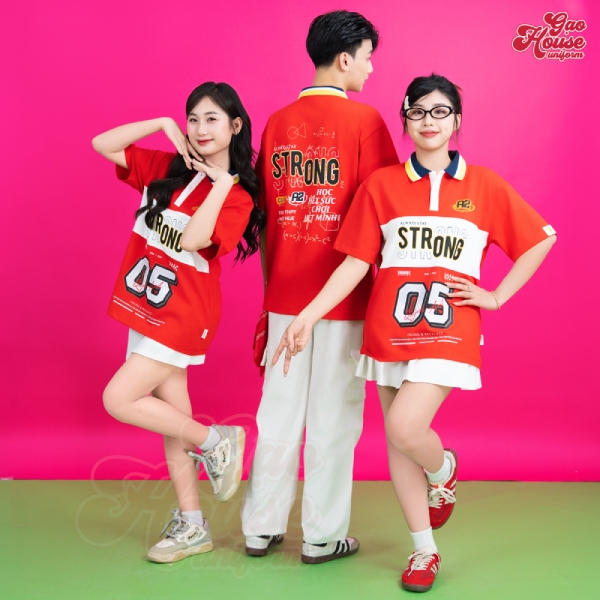 thiết kế áo lớp thể thao strong