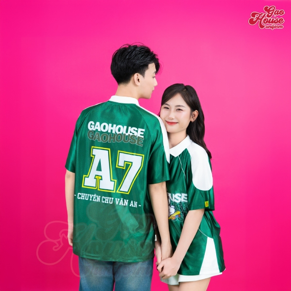 thiết kế cổ polo đứng dáng