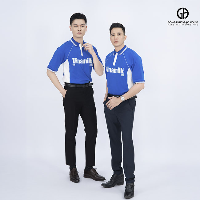 thiết kế đồng phục công ty vinamilk đẹp