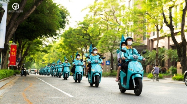 thiết kế đồng phục xanh sm bike đẹp