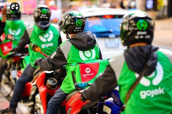 túi giao hàng đồng phục gojek
