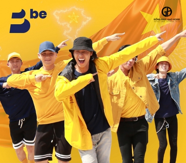 vải cotton may đồng phục be cao cấp