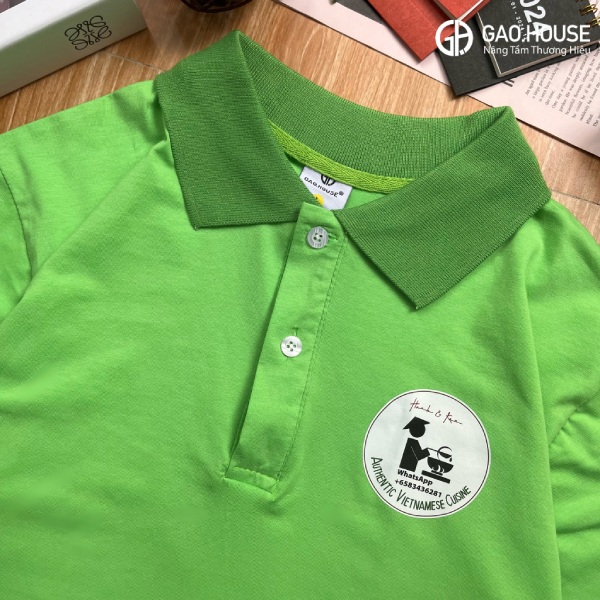 Vải cotton may đồng phục gojek