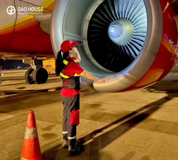 vải kaki may đồng phục bảo hộ vietjet