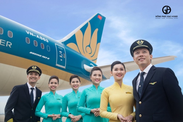 vải lụa may áo dài đồng phục vietnam airlines