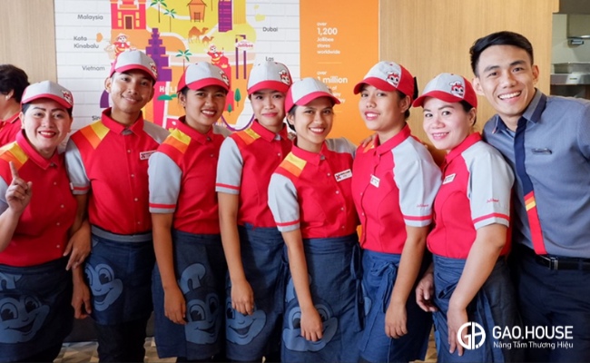 áo đồng phục jollibee
