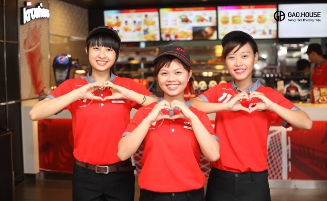 áo đồng phục kfc