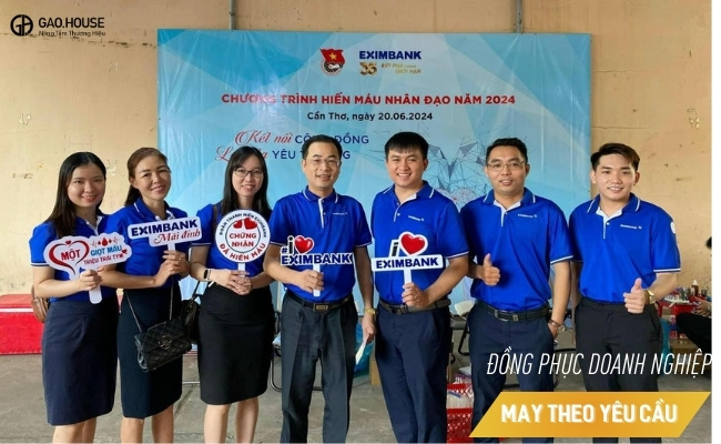 áo polo đồng phục eximbank