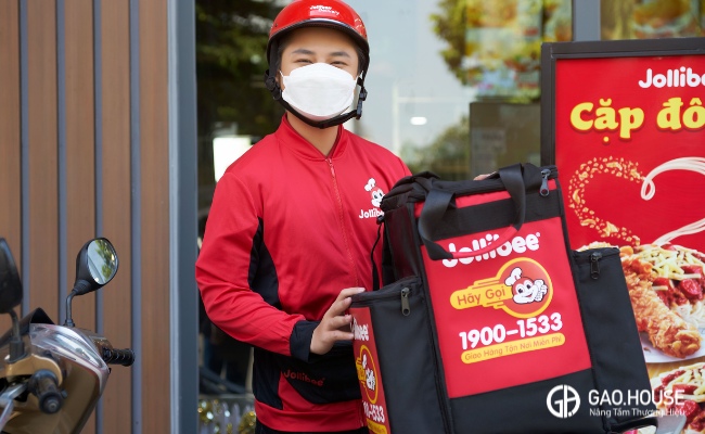 áo polo đồng phục jollibee