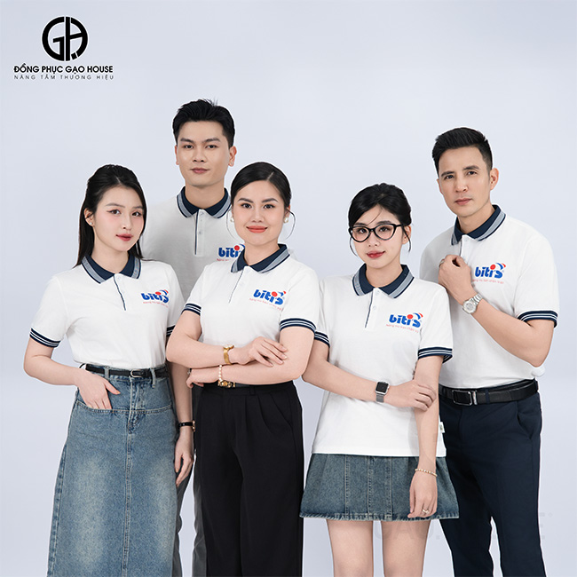 Áo đồng phục công nhân chất liệu cotton 100% thấm hút mồ hôi