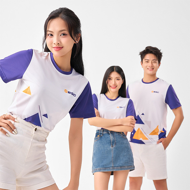 Áo thun 3D công ty đồng phục trẻ trung năng động ( Hình 3 )