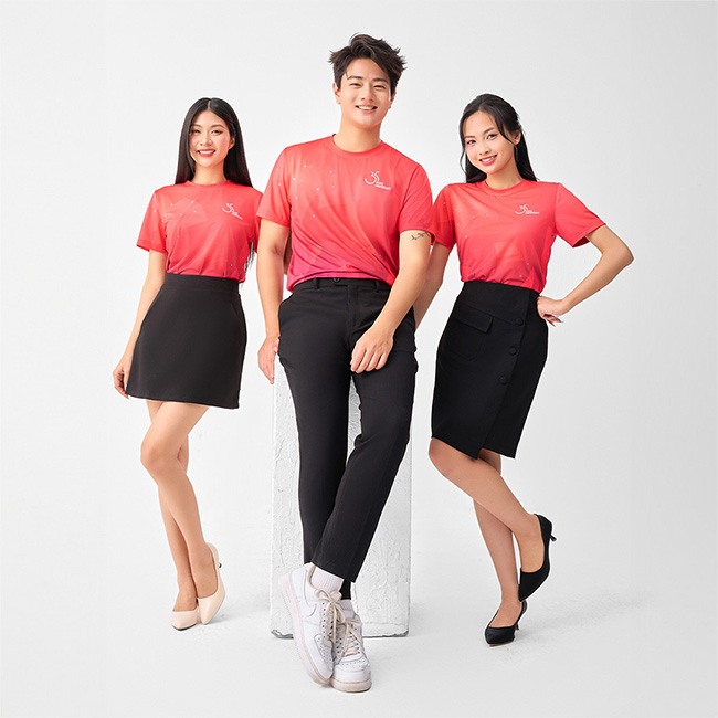 Áo thun 3D công ty đồng phục trẻ trung năng động,