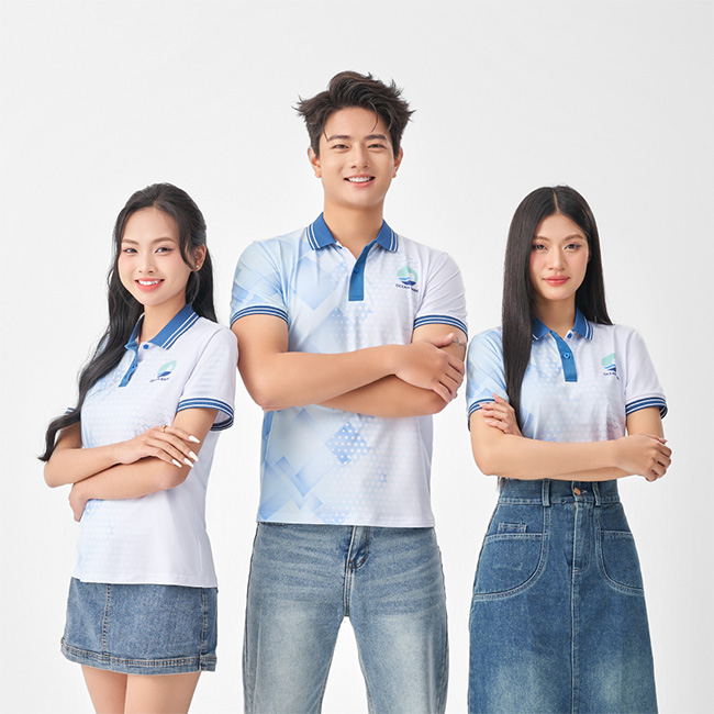 Áo thun 3D công ty đồng phục trẻ trung năng động ( Hình 4 )