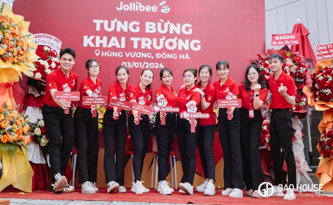 đồng phục nhà hàng jollibee