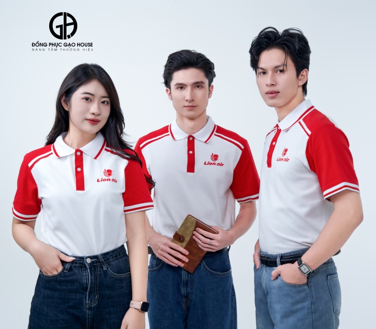 may áo công ty jollibee