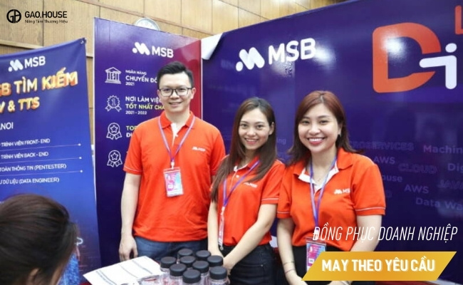 may đồng phục ngân hàng Maritine bank