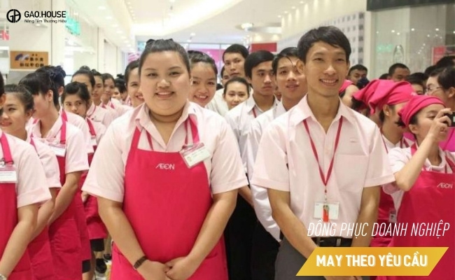 may đồng phục nhân viên Aeon