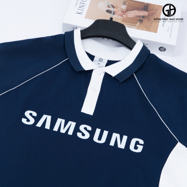 vải cotton may đồng phục của nhân viên samsung