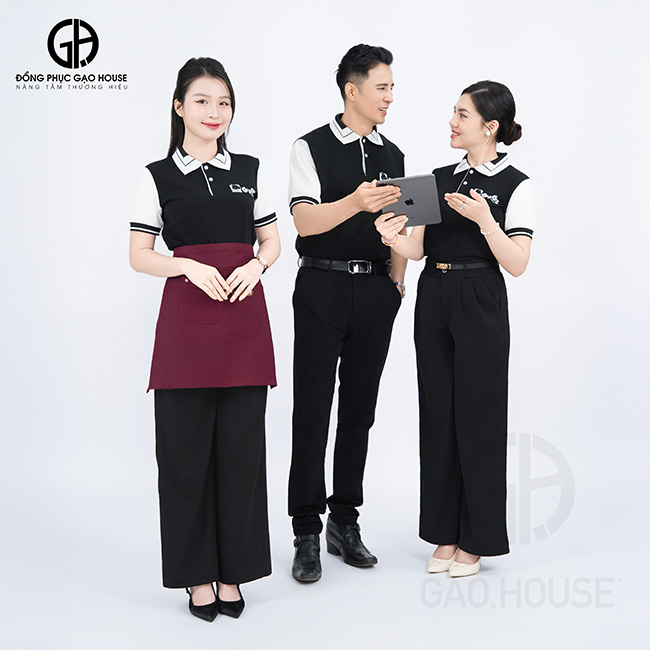 in đồng phục nhà hàng đẹp tại Huế