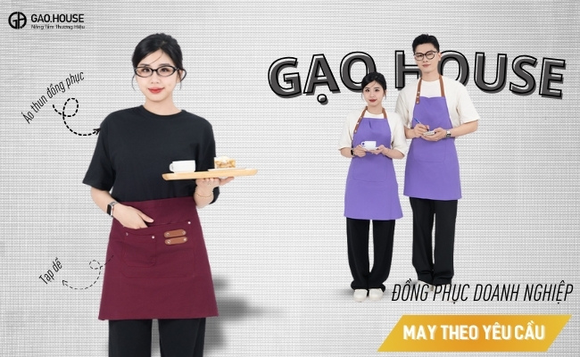 may áo thun đồng phục nhà hàng nha trang