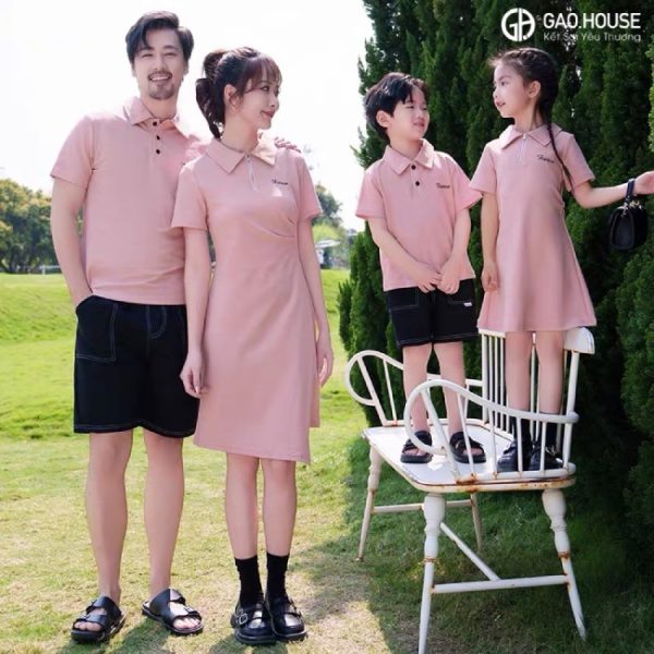 Đồng phục gia đình polo cổ váy