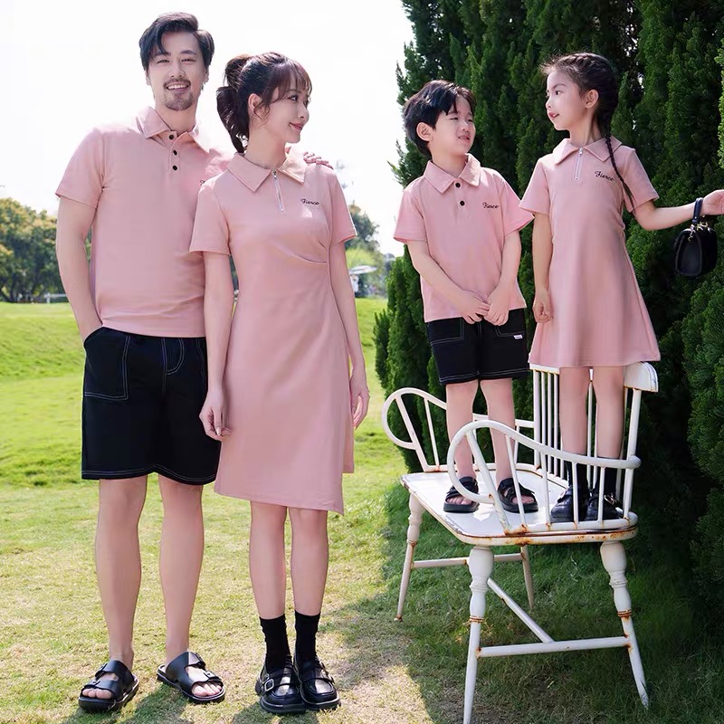 Đồng phục gia đình polo cổ váy