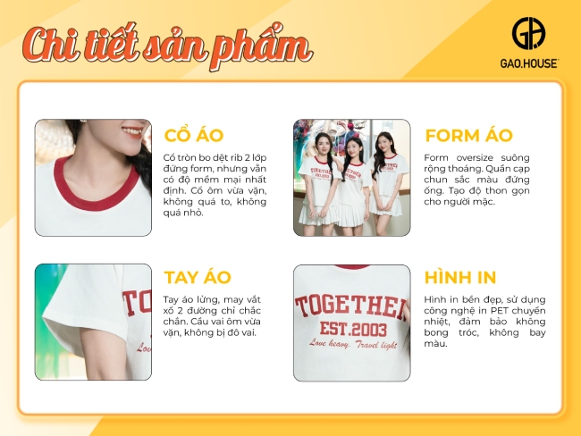 Sản phẩm chi tiết áo nhóm viền cổ đỏ