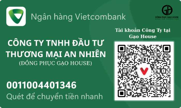Số tài khoản Công Ty : 0011004401346 Ngân Hàng Vietcombank