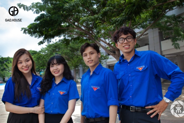Áo đoàn viên đồng phục trường trần đại nghĩa tphcm