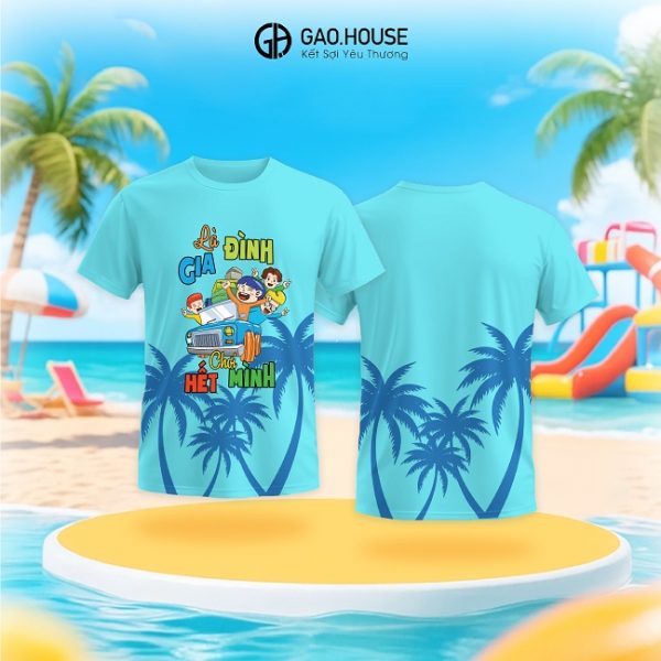 Áo nhóm cây dừa là gia đình