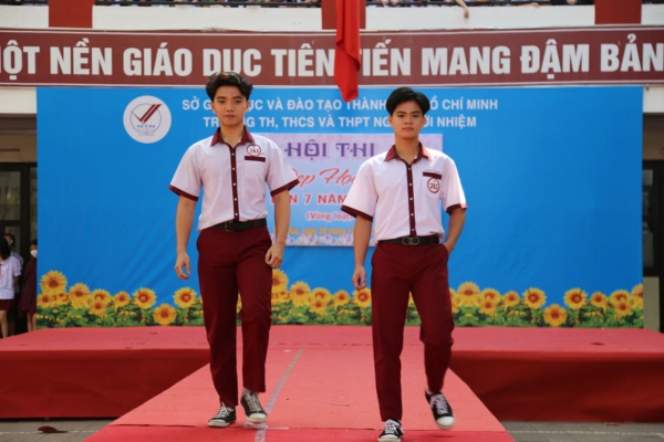 Áo sơ mi đồng phục cấp 2 Ngô Thời Nhiệm