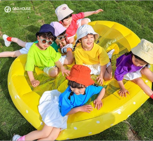 Áo thun đi biển nhóm sắc màu size trẻ em