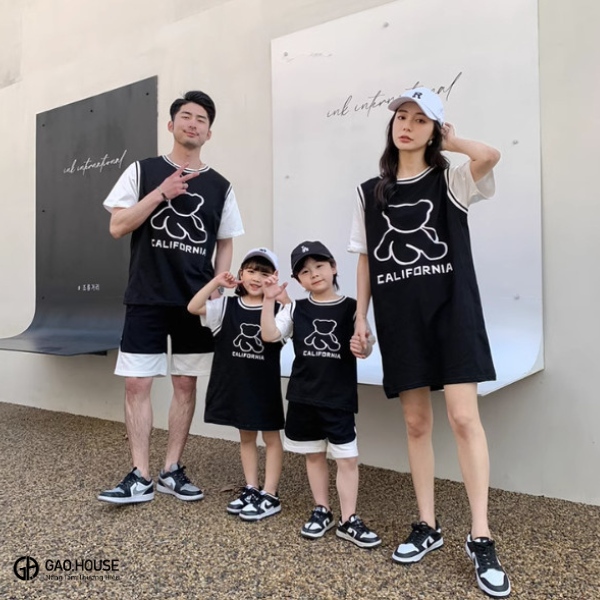 Mẫu áo gia đình đi biển