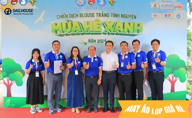 May in áo đồng phục polo tình nguyện tại Gạo House