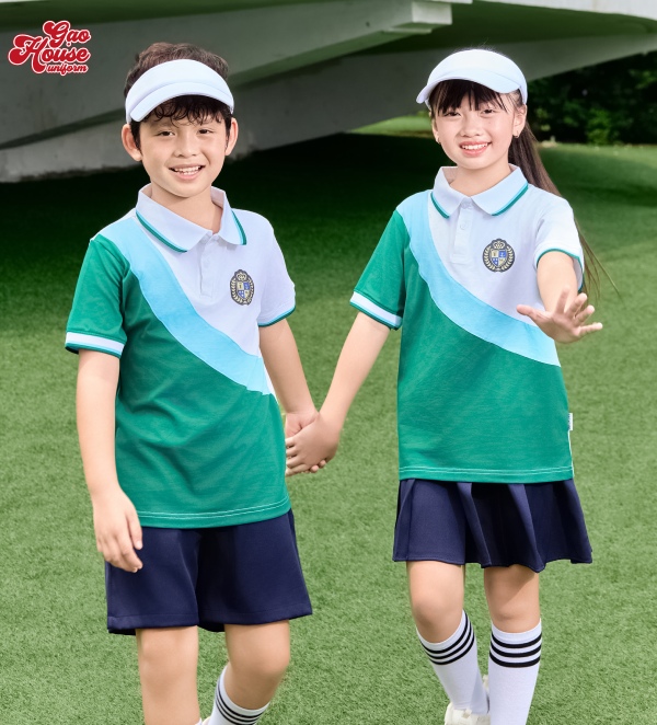Đồng phục mầm non tại Quảng Ninh cổ bẻ