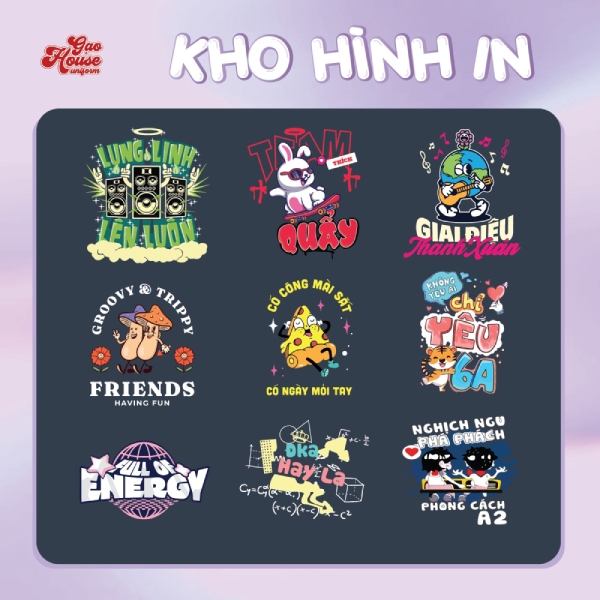 Mẫu logo áo lớp Hòa Bình