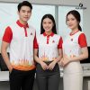 áo đồng phục doanh nghiệp 3d màu trắng skyline
