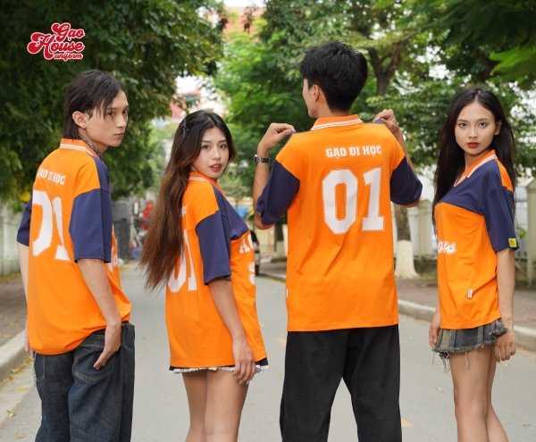 Áo lớp Quảng Trị màu cam