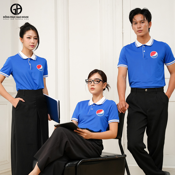 in áo đồng phục công ty Aircool pepsi