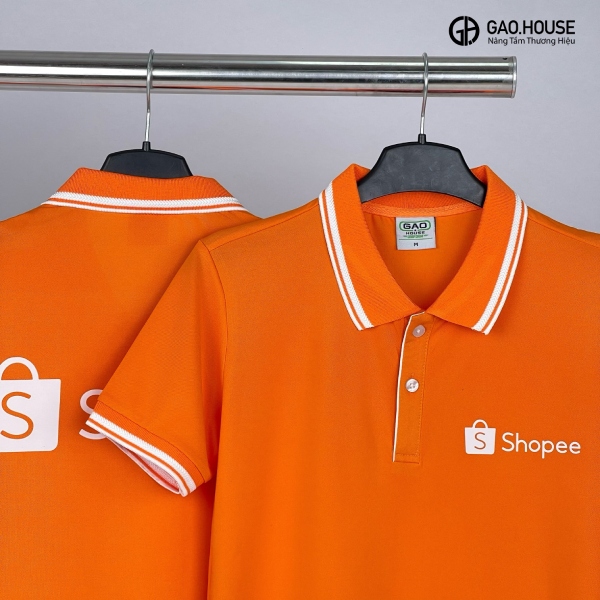 logo áo đồng phục công ty shopee
