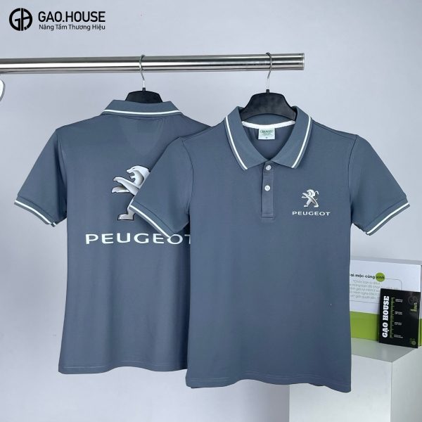 mẫu đồng phục công ty màu xám