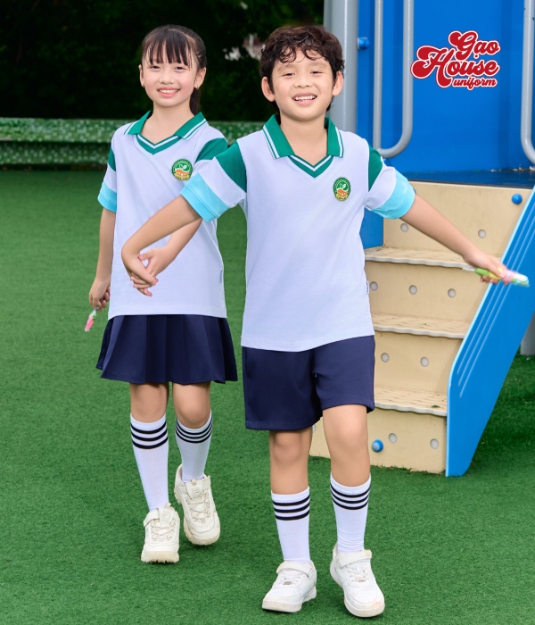 may áo đồng phục học sinh cấp 1 tại Huế