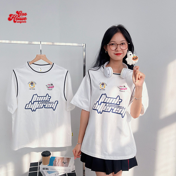 May áo đồng phục lớp Vũng Tàu màu trắng