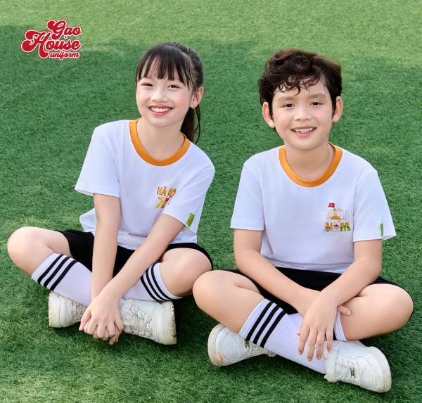 Mẫu áo đồng phục học sinh mầm non Hậu Giang