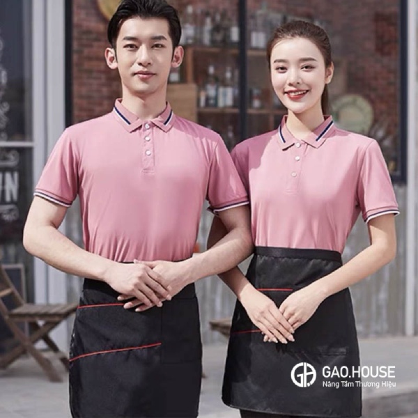 áo đồng phục nhà hàng đẹp hòa bình