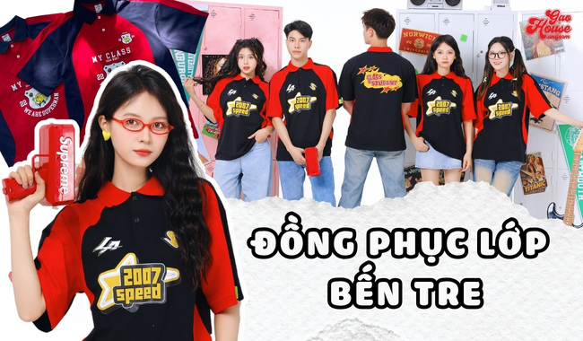 Gạo House may áo đồng phục lớp Bến Tre