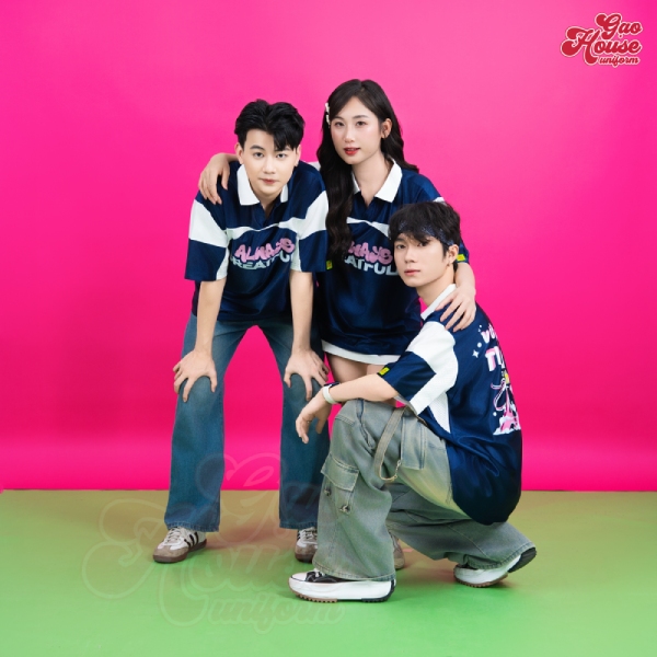 Áo đồng phục học sinh Đắk Lắk cổ trụ V 