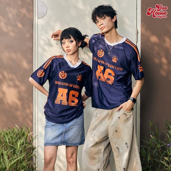 Áo đồng phục lớp tại Nha Trang cổ V