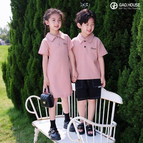 Áo gia đình Hà Nội màu hồng