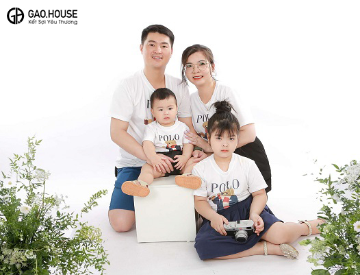 Áo thun gia đình cổ tròn tại Hà Nam